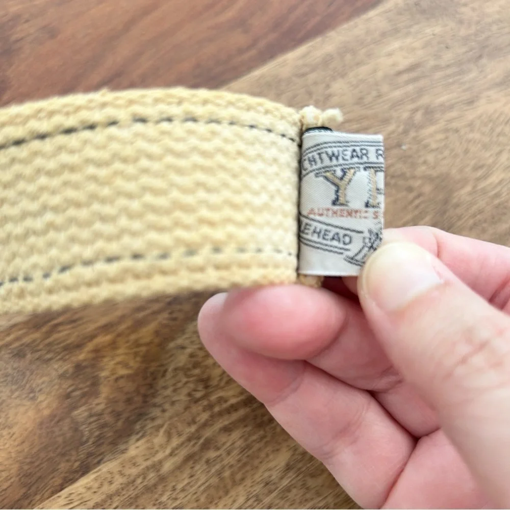 Vintage men’s whale ribbon rope belt
